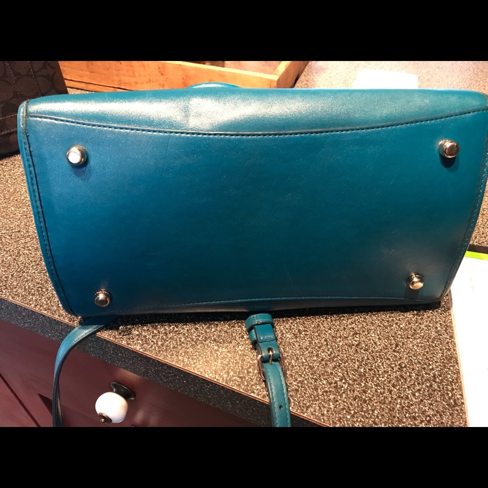 Coach  tote-teal - Picture 5 of 5